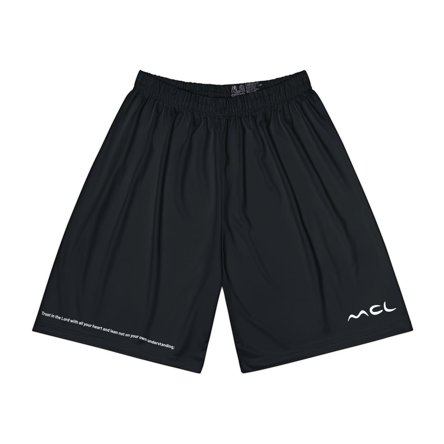 Black Athletic Shorts — Men’s Sport Shorts with Minimal 'MCL' Logo
