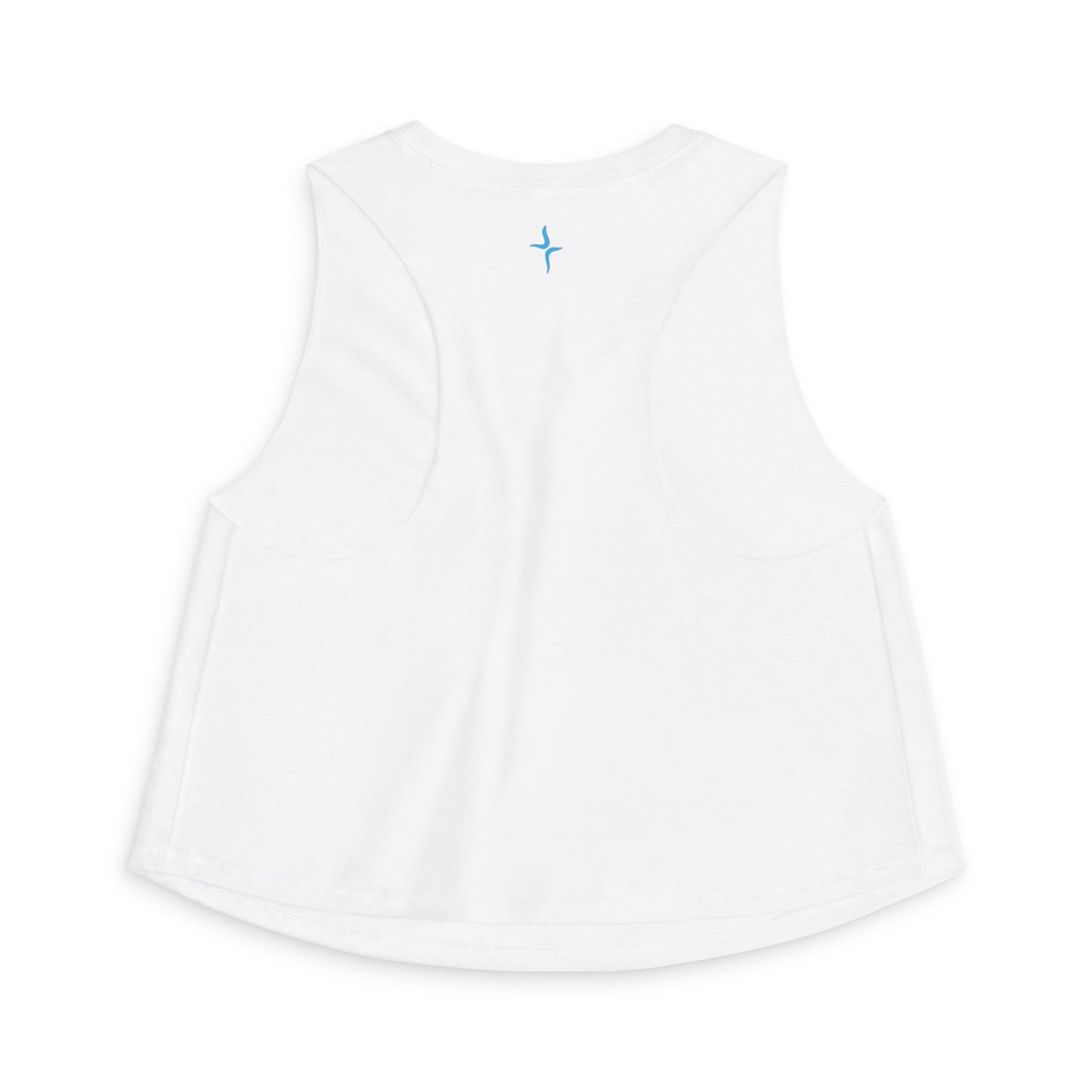 MCL Oval Logo Women's Crop Top – Minimal Blue Graphic Tank